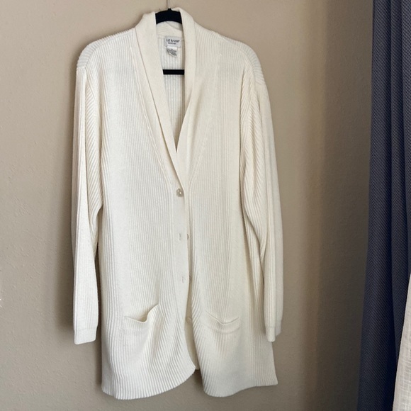 Cream Duster Cardigan with button detail - Picture 1 of 7